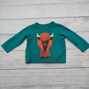 3/6m Tea Collection Highland Cow Graphic Tee